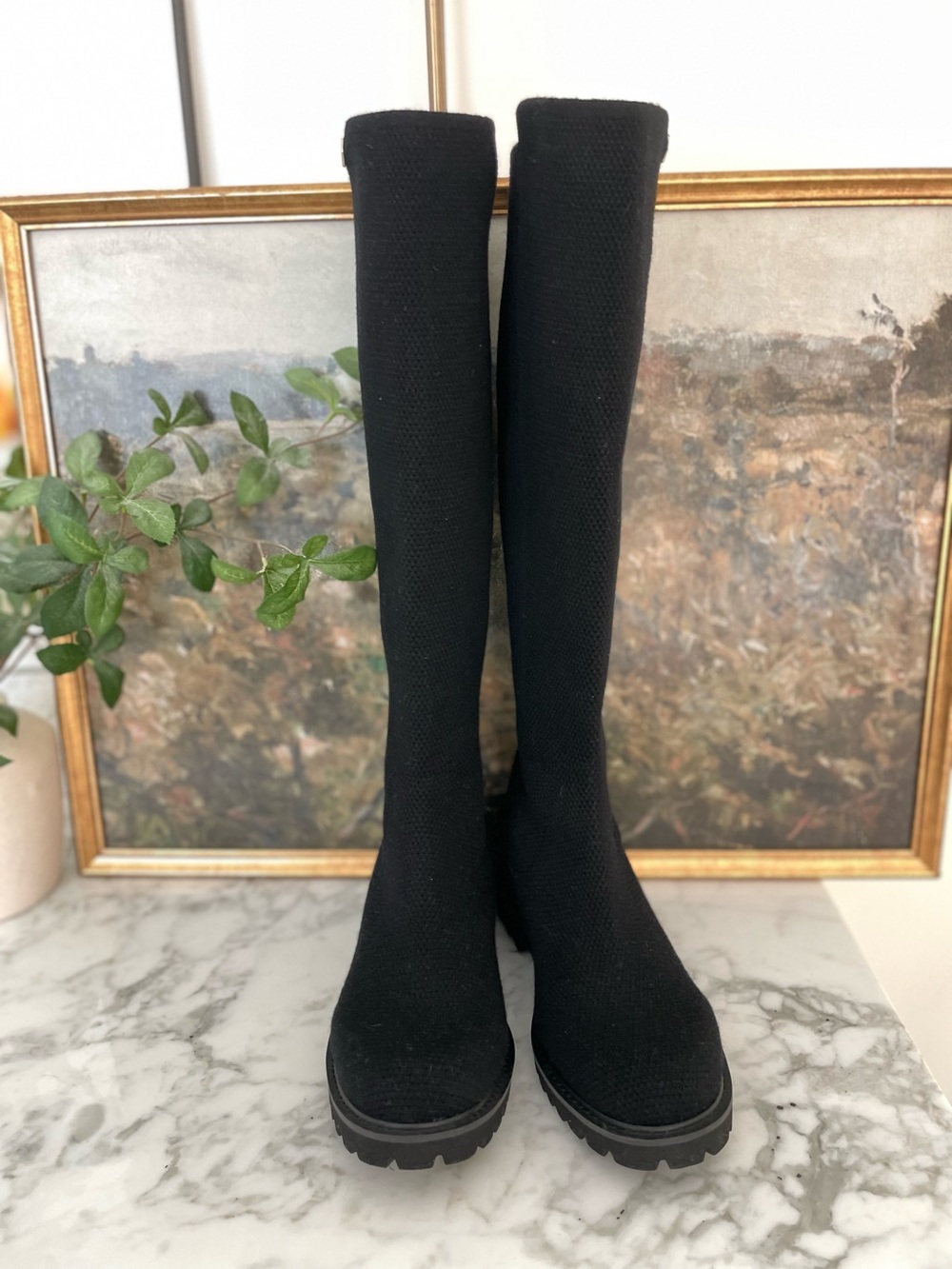 VIVAIA Filipa Boots Knee High Wool Size 7 Black - Picture 3 of 11